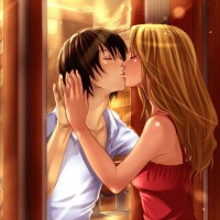 Картинка аниме с парнем и девушкой