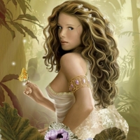 Картинка с девушкой с красивыми волнистыми волосами