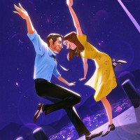 Картинка с парнем и девушкой, которые танцуют на крыше