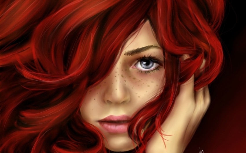 Картинка 850x531 | Картинка с рыжей девушкой на аву | Девушки, фото