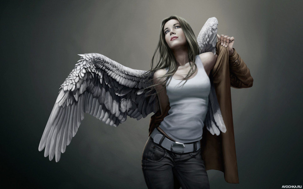Картинка 1000x625 | Картинка с девушкой с крыльями за спиной | Девушки, фото