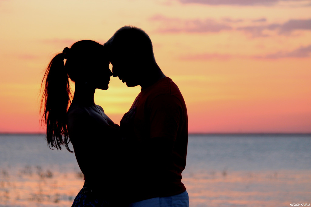Картинка 1024x683 | Фото с силуэтом парня и девушки на закате | Любовь, Силуэты, фото